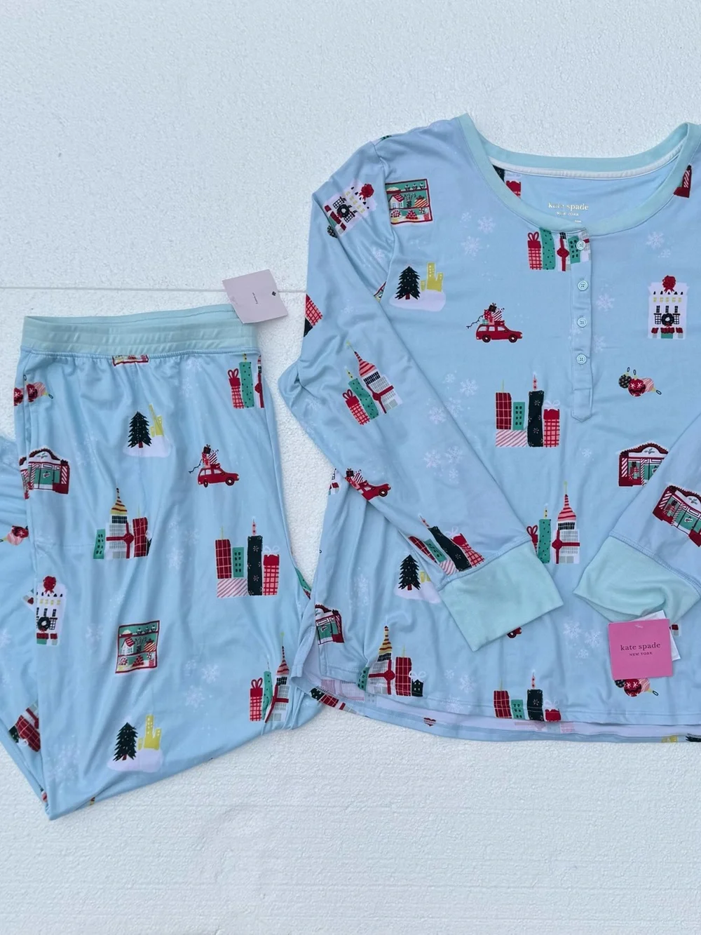 NWT! Kate Spade New York Christmas Pajama 2-pc Set Women's 3XL